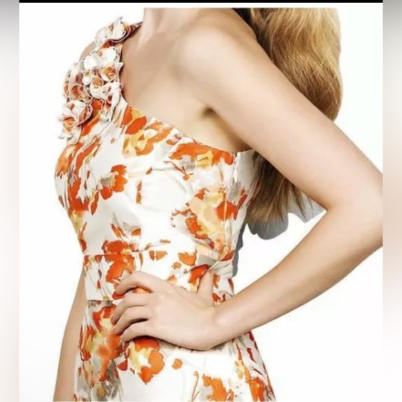 🍊Tahari ASL Arthur 8 
Levine Carmela Charlie
Shantung One Shoulder ✨⭐️ - Picture 10 of 17